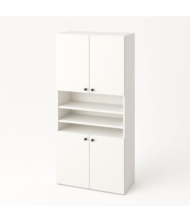 Regał z dwoma podwójnymi drzwiczkami